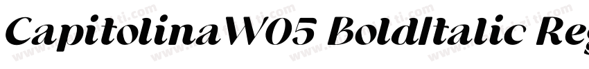 CapitolinaW05 BoldItalic Regular字体转换